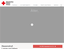 Tablet Screenshot of drk-hausnotruf.de